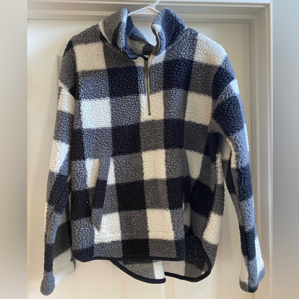 Old Navy Buffalo plaid Sherpa jacket